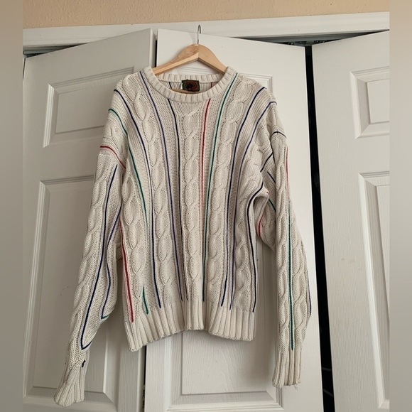 Coogi esque knit sweater - Picture 3 of 6